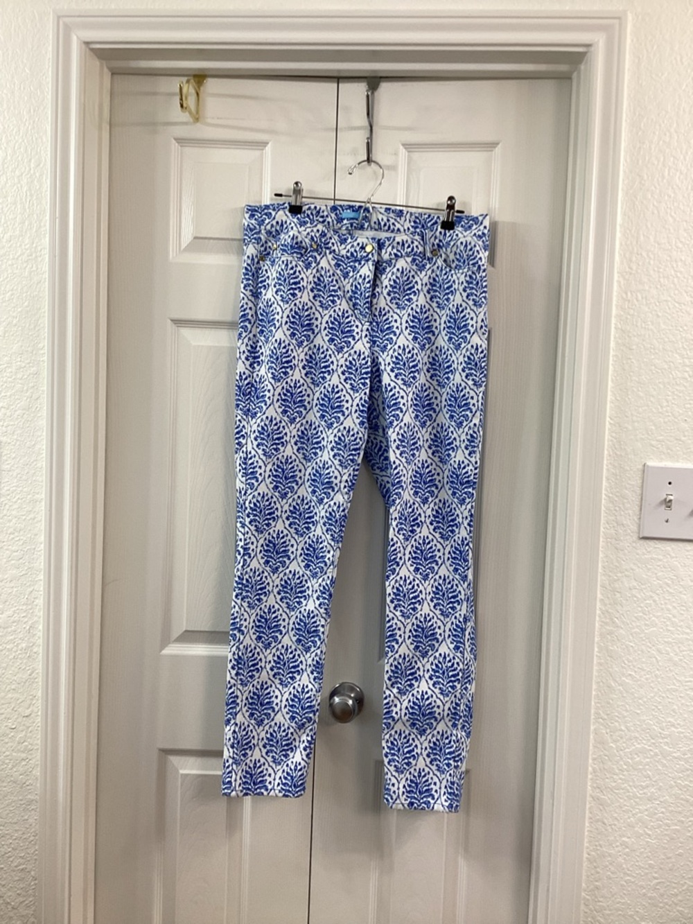 J. McLaughlin “Lexi” Blue & White Printed Jeans